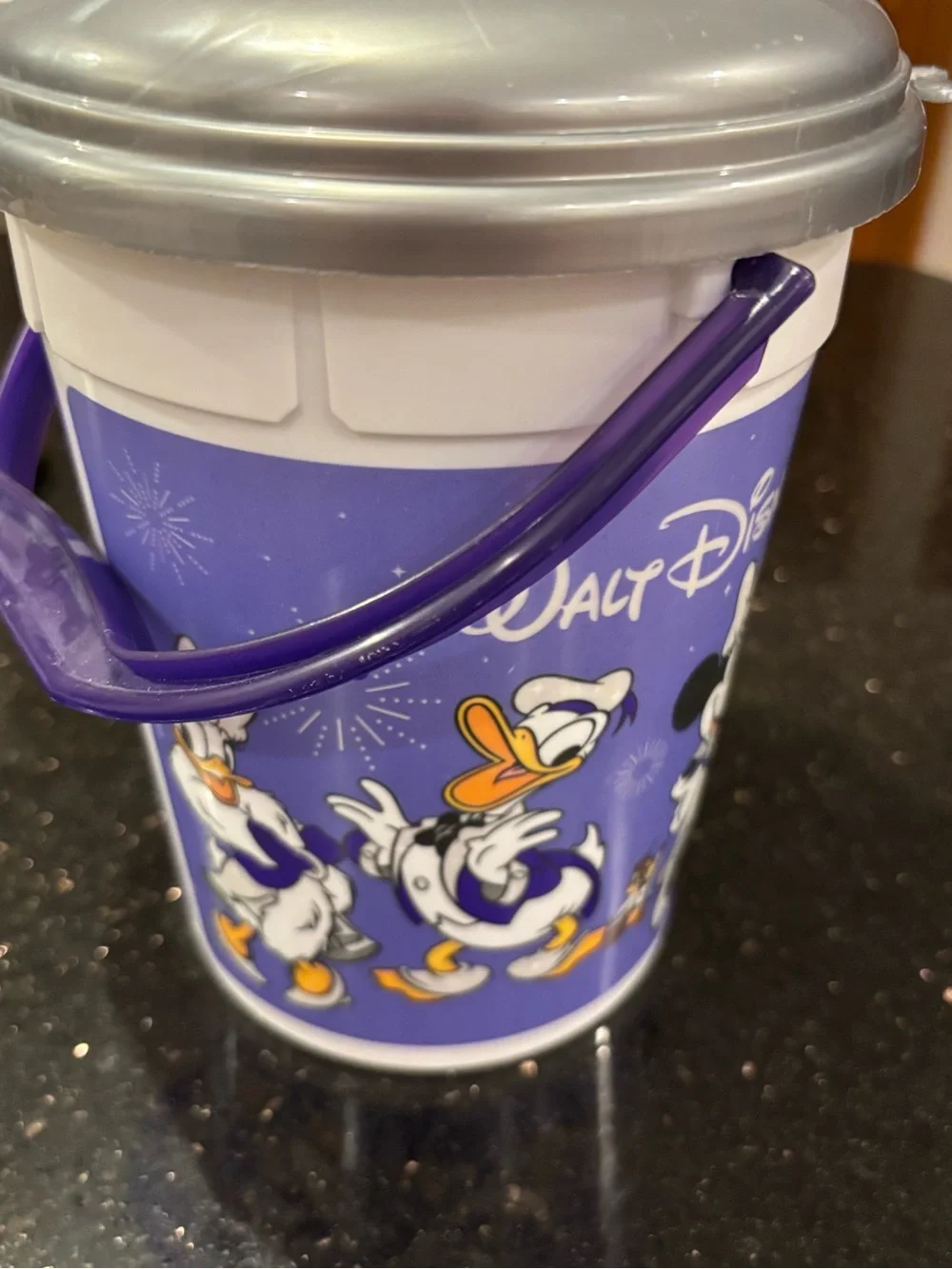 Disney 100th Anniversary Popcorn Bucket Walt Disney World Collectible with Lid